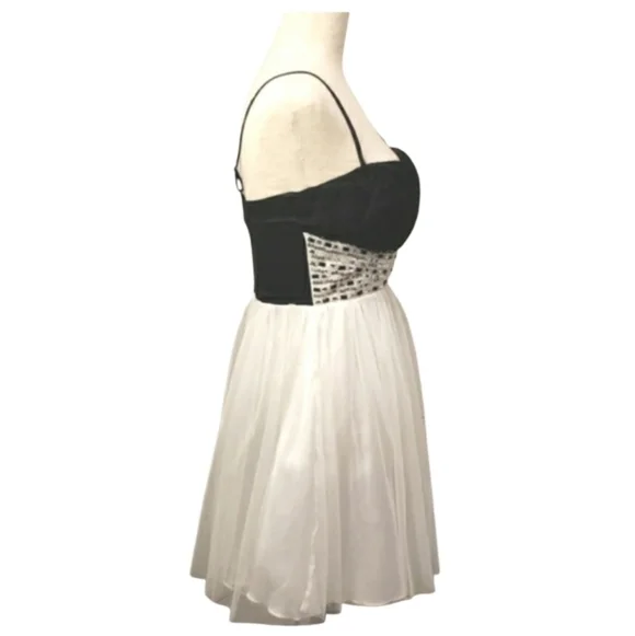 Deb Y2k Bead & Sequins Embellishment  Mini Dress Size 3/4 - Picture 3 of 14